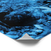 Serenity Gebet Blau fließen Brook Inspiration Poster (Ecke)