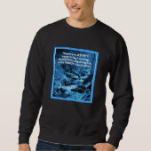 Serenity Gebet Blau fließen Brook Inspiration Sweatshirt (Vorderseite)