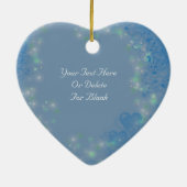 Serenity Gebet Blue Hearts Inspiration Keramikornament (Hinten)