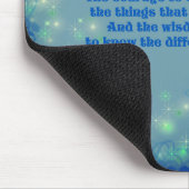 Serenity Gebet Blue Hearts Inspiration Mousepad (Ecke)