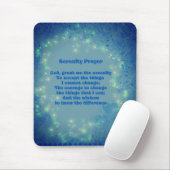 Serenity Gebet Blue Hearts Inspiration Mousepad (Mit Mouse)