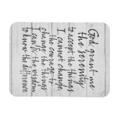Serenity-Gebet - Bounce-Kalligrafieschrift Modern Magnet (Horizontal)