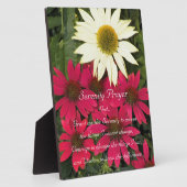 Serenity Gebet Coneflowers Fotoplatte (Seite)