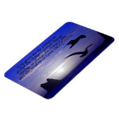 Serenity-Gebet-Doppelvogel-Blues-Foto-Magnet Magnet (Linke Seite)