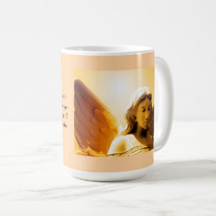 Serenity-Gebet Farbige Gelb Gold Orange Engel Kaffeetasse