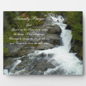 Serenity Gebet Forest Waterfall Fotoplatte (Vorderseite)