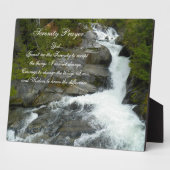 Serenity Gebet Forest Waterfall Fotoplatte (Seite)