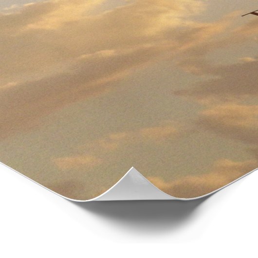 Serenity Gebet Glows Sky Poster (Ecke)