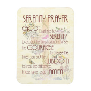 Serenity Gebet in Tan Magnet