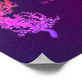 Serenity Gebet Inspiration Gebet Schwarz Poster (Ecke)