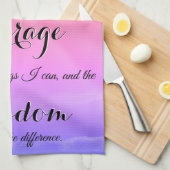 Serenity Gebet Inspiration Küchentuch (Viertel Falte)