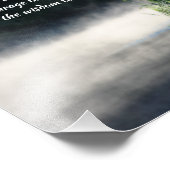 Serenity-Gebet-Kattacken in neugieriger Inspiratio Fotodruck (Ecke)