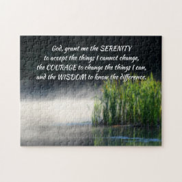 Serenity-Gebet-Kattacken in neugieriger Inspiratio Puzzle