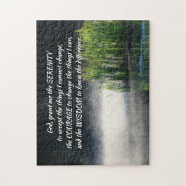Serenity-Gebet-Kattacken in neugieriger Inspiratio Puzzle