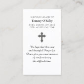 Serenity Gebet Lila Green Orange Blue Visitenkarte (Rückseite)