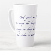 Serenity-Gebet Milchtasse (Linke Ecke)