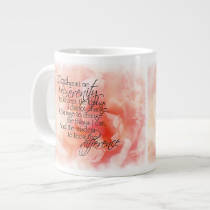 Serenity-Gebet mit der rosa Jumbo-Tasse