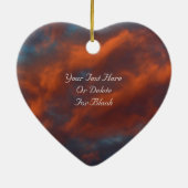 Serenity Gebet Morning Sky Inspiration Keramikornament (Hinten)