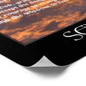 Serenity Gebet Morning Sky Inspiration Poster (Ecke)