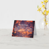 Serenity Gebet Morning Sky Note Card Karte (Gelbe Blume)