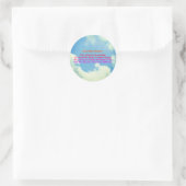 Serenity Gebet Rainbow Blue Sky Inspiration Runder Aufkleber (Tasche)