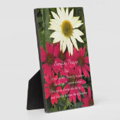 Serenity Gebet Red Coneflowers Bloral Fotoplatte (Seite)