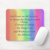 Serenity Gebet Regenbogenmaus Mousepad (Mit Mouse)