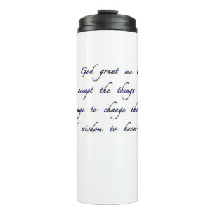Serenity-Gebet Reisebecher Thermosbecher