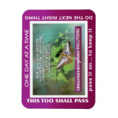 Serenity-Gebet-Slogans Schmetterlinge Magnet (Vertikal)
