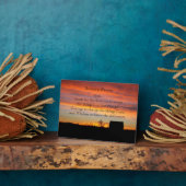 Serenity Gebet Sonnenuntergang Silhouette Landscha Fotoplatte (Seite)