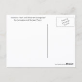 Serenity Gebet Sonnenuntergang Silhouette Landscha Postkarte (Rückseite)