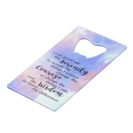 Serenity Gebet Stainless Steel Flasche Opener Geldbeutel Flaschenöffner