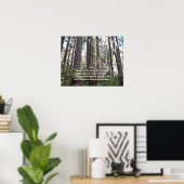 Serenity Gebet Sunlit Forest Fotografy Poster (Heimbüro)