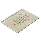 Serenity-Gebet/Vintage Art Notizblock (Linke Seite)