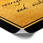 Serenity Gebet Vintage Poster (Ecke)