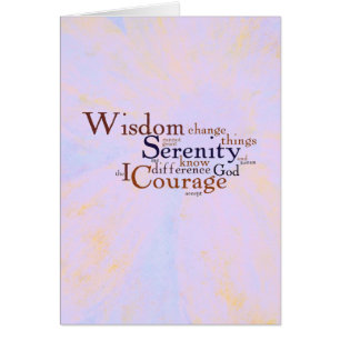 Serenity-Gebet Wordle auf abstraktem