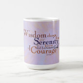 Serenity-Gebet Wordle auf abstraktem Kaffeetasse (Mittel)