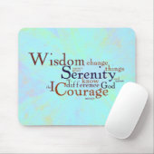 Serenity-Gebet Wordle auf abstraktem Mousepad (Mit Mouse)