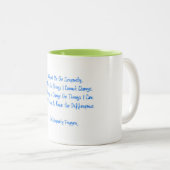 Serenity Gebet Zwei-Tone Blue Green Erholung Hope Zweifarbige Tasse (VorderseiteRechts)