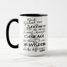 Serenity-Gebets-Glauben-Kaffee-Tasse