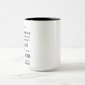 Serenity-Gebets-Glauben-Kaffee-Tasse Tasse (Zentrum)