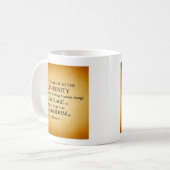 Serenity-Gebets-Kaffee-Tasse Kaffeetasse (Vorderseite Links)