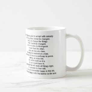 SERENITY-GEBETS-TASSE KAFFEETASSE