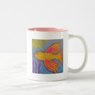 Serenity-Gebets-Tasse mit Betafischen Zweifarbige Tasse