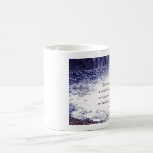 Serenity-Gebets-Wasserfall-Tasse Kaffeetasse (Mittel)