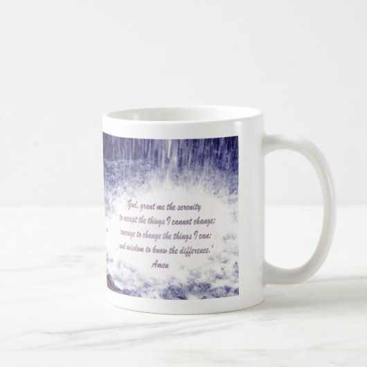 Serenity-Gebets-Wasserfall-Tasse Kaffeetasse (Rechts)