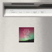 Serenity-Gebetsmagnet mit Aurora-Hintergrund Magnet (In Situ (Geschirrspüler))