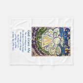 Serenity Gedicht Angel Custom Fleece Blankes (Vorderseite (Horizontal))