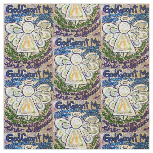 Serenity Gedicht Angel Kunststoffe Stoff (Muster)