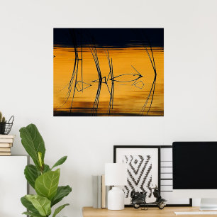 Serenity gerahmter Druck Poster